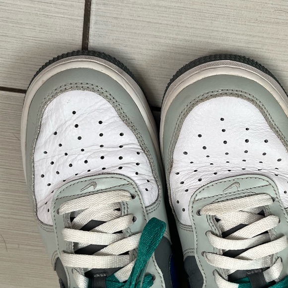 Nike Air Force 1 '07 LV8 Low Split - Light Silver Deep Royal size 8 - Picture 5 of 6